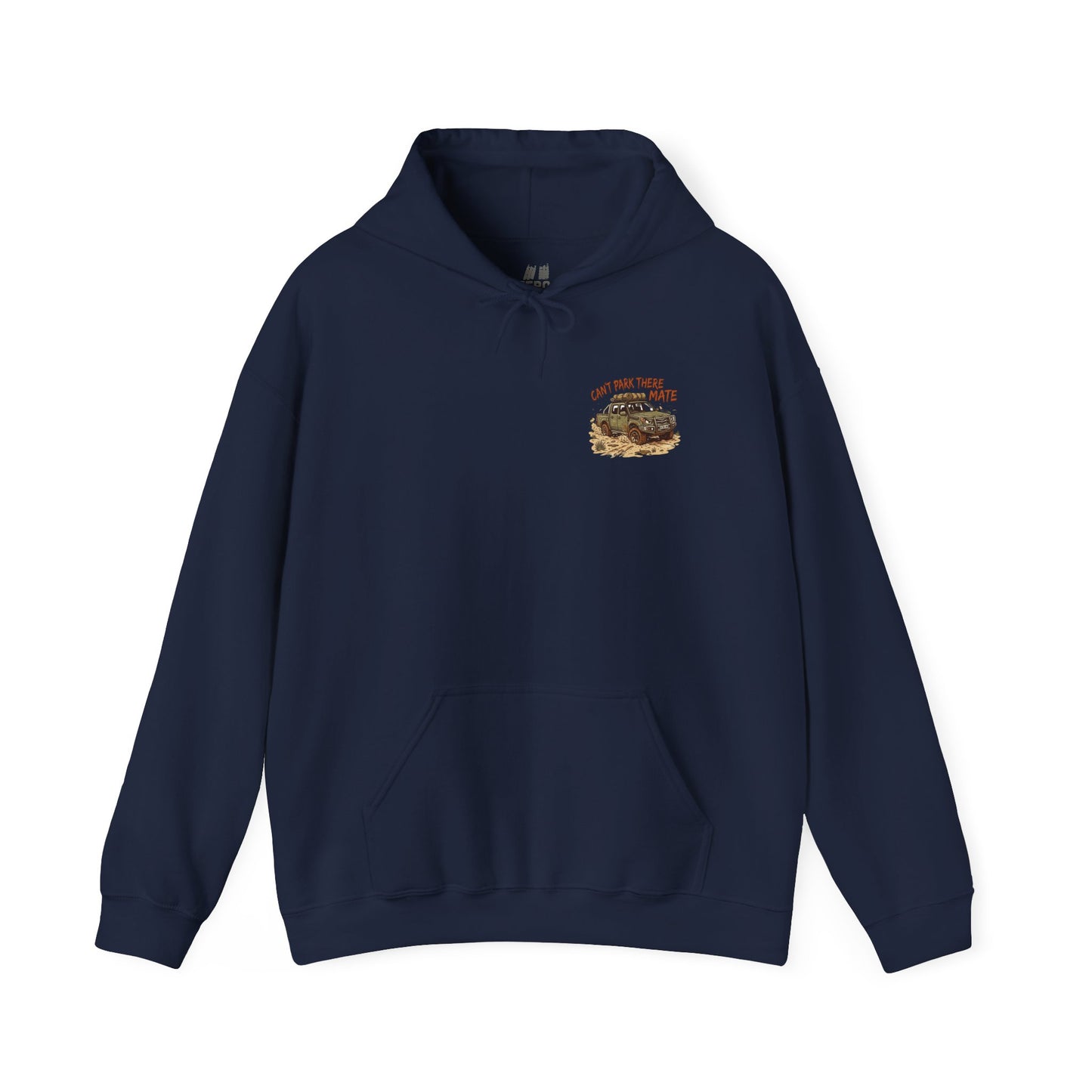 “Can’t Park There Mate” Off-Road 4x4 Hoodie - Grey