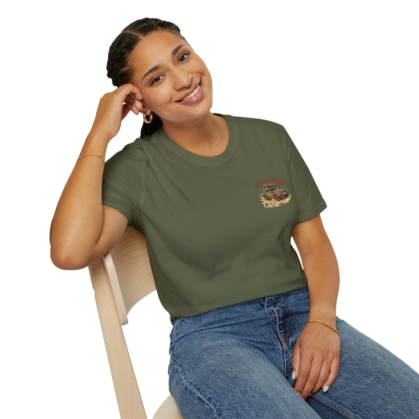 “Can’t Park There Mate” Off-Road 4x4 Adventure Tee - White