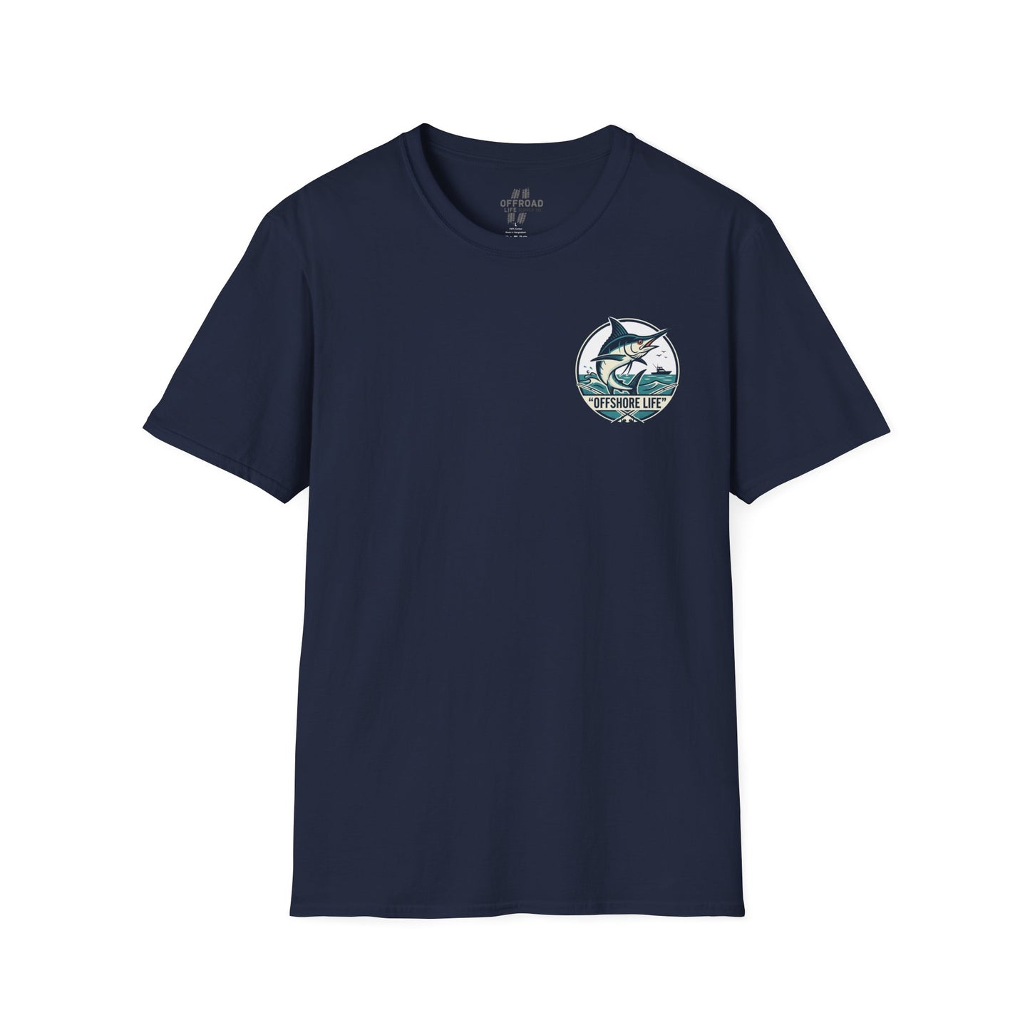 Offshore Life Marlin T-Shirt — Fishing Tee - Military Green