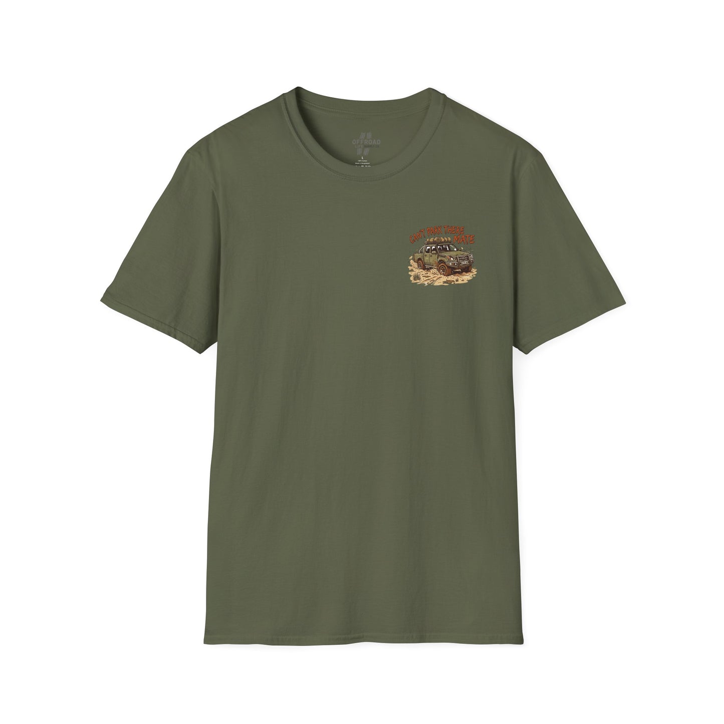 “Can’t Park There Mate” Off-Road 4x4 Adventure Tee - Green