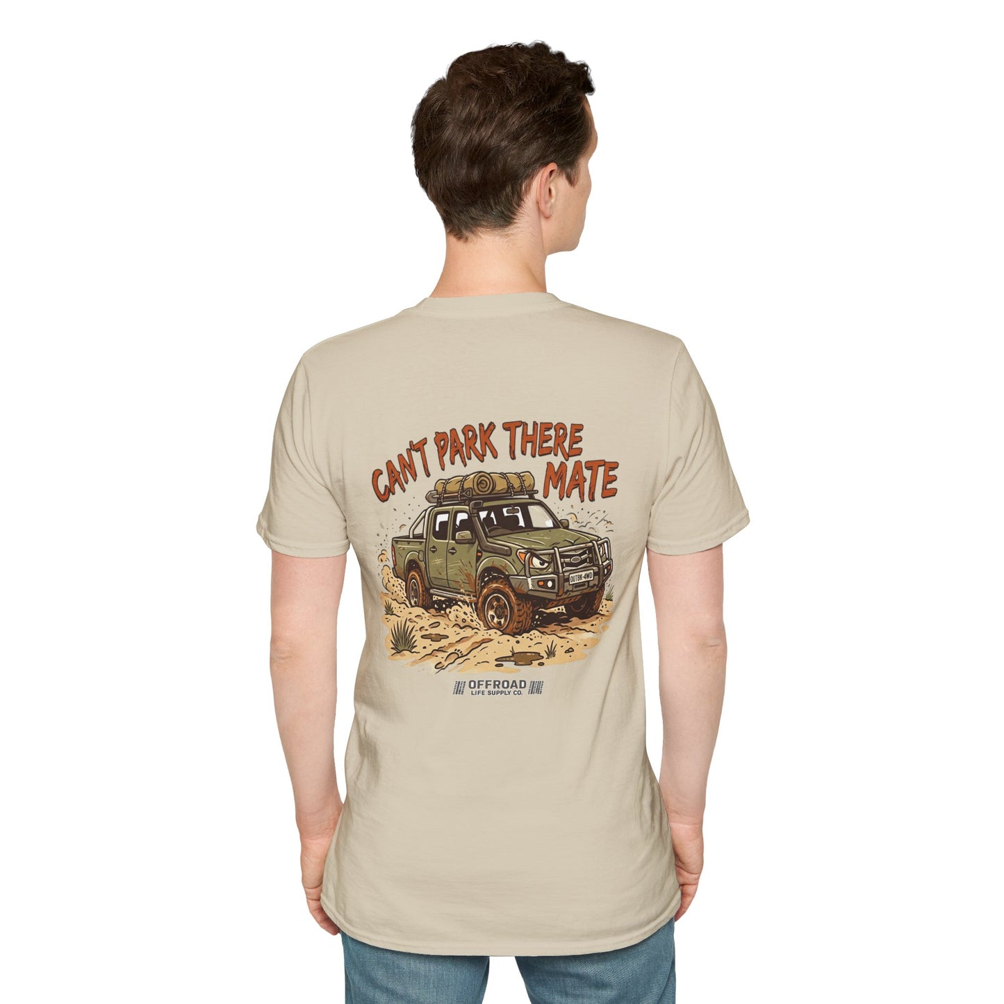 “Can’t Park There Mate” Off-Road 4x4 Adventure Tee - Black