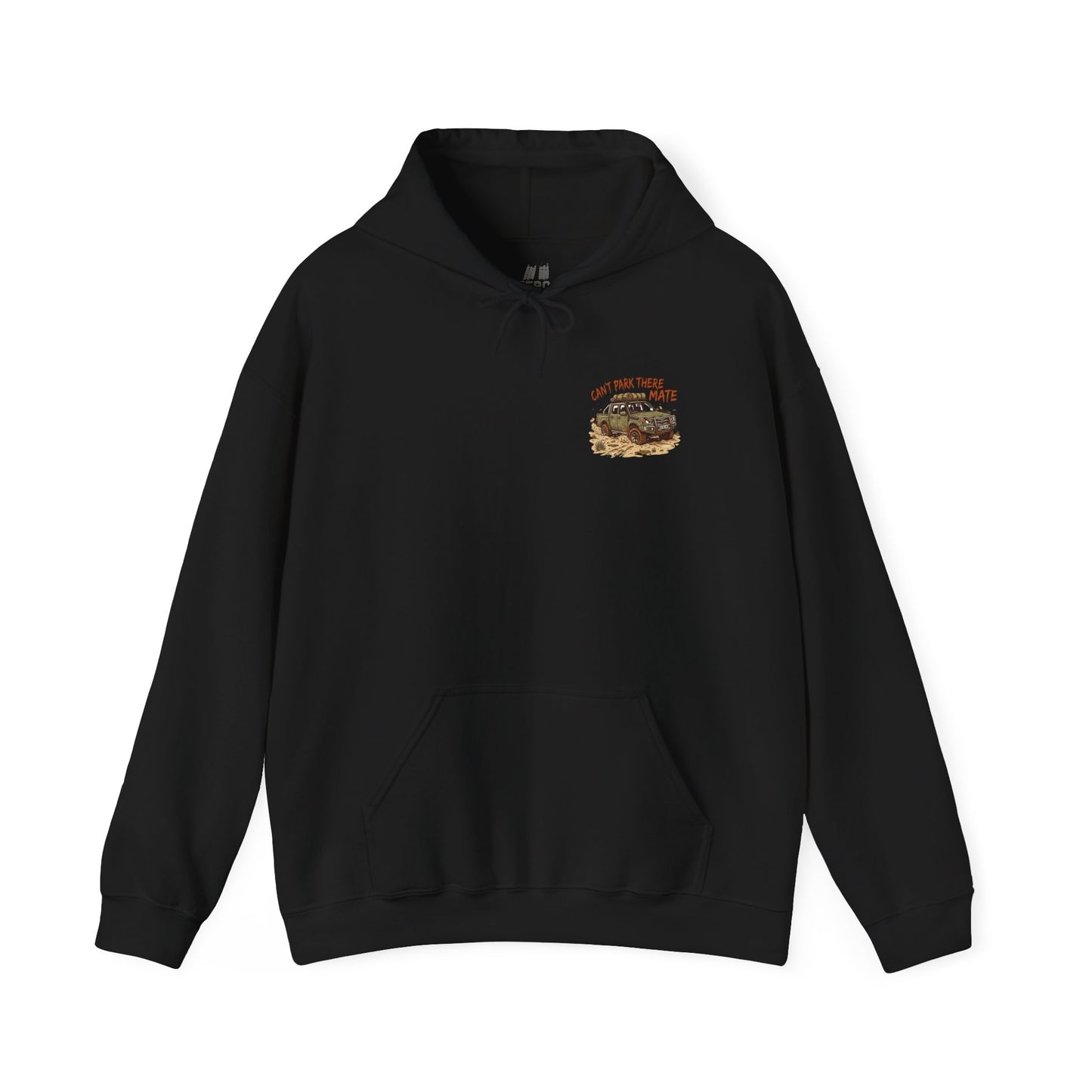 “Can’t Park There Mate” Off-Road 4x4 Hoodie - Grey